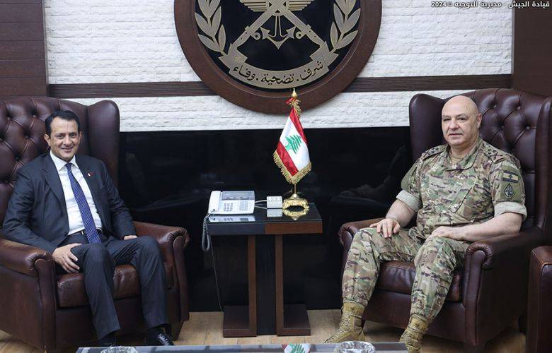 قائد الجيش يستقبل السفيرَين القطري والإيطالي
