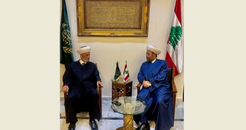 المفتي دريان يستقبل القاضي عريمط بعد تلقيه علاجا في الامارات