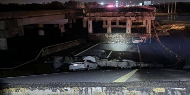 مصرع شخص وانهيار جسر بالسيول في السعودية