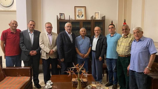 أسامة سعد استقبل وفدا من رابطة آل البابا
