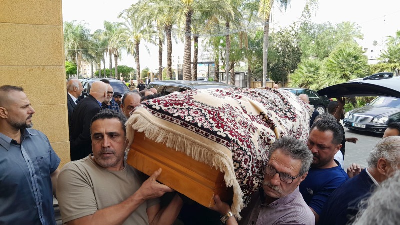 تشييع جثمان المرحوم الحاج مصطفى الحريري "أبو نادر " في صيدا بمأتم مهيب