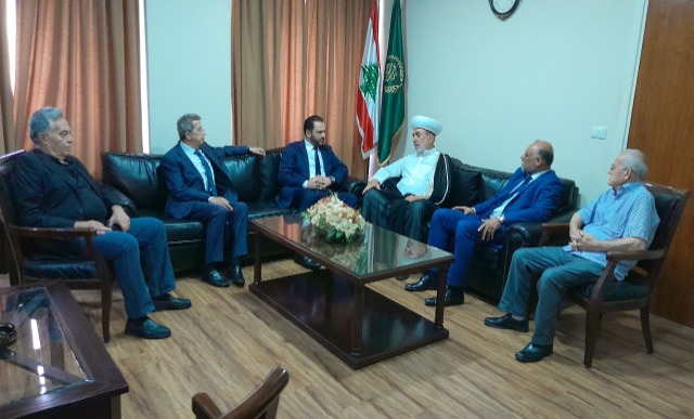 المفتي سوسان استقبل علي حجازي على رأس وفد من حزب البعث العربي الإشتراكي