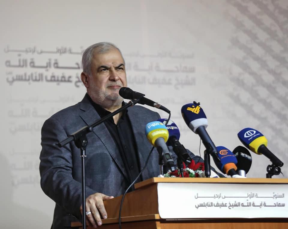 "الحزب" يحيي السنوية الأولى لرحيل العلامة النابلسي باحتفال تكريمي في صيدا