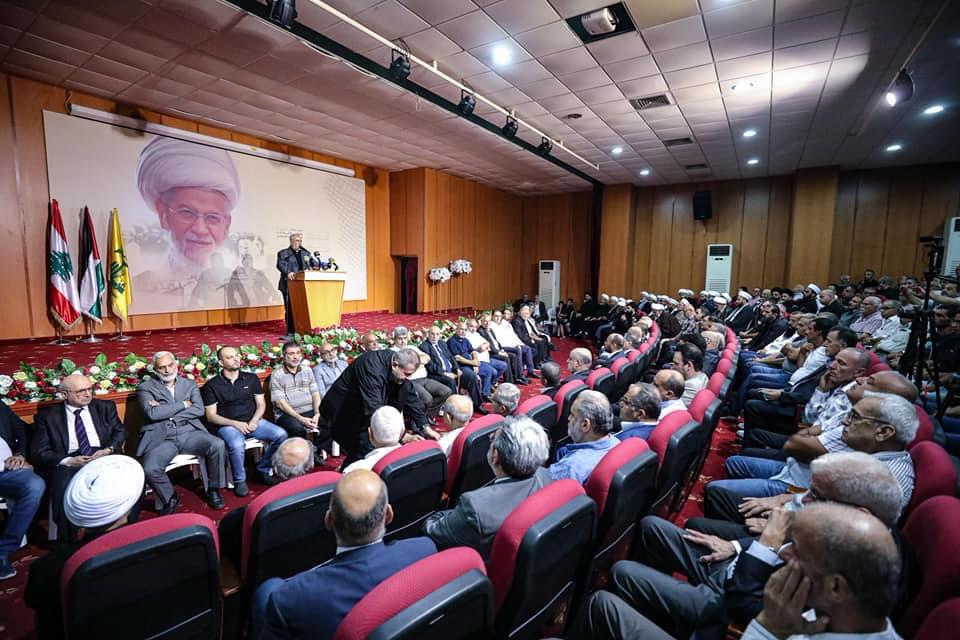 "الحزب" يحيي السنوية الأولى لرحيل العلامة النابلسي باحتفال تكريمي في صيدا