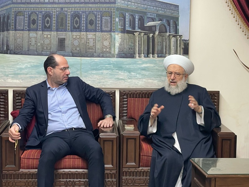 الشيخ حمود يستقبل وفداً من قادة الأحزاب القومية في صيدا