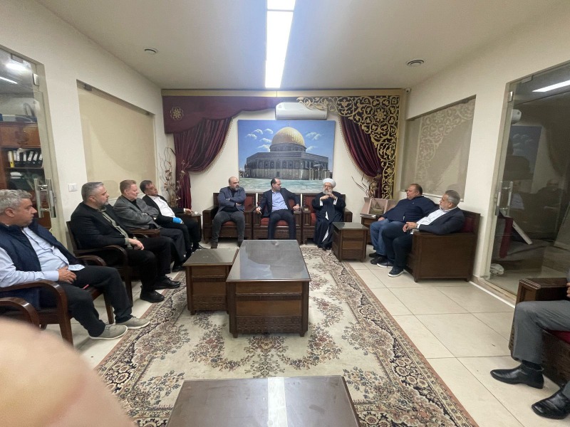 الشيخ حمود يستقبل وفداً من قادة الأحزاب القومية في صيدا