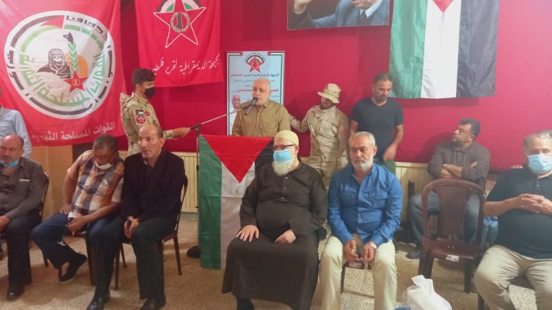 الجبهة الديمقراطية تؤبن الشهيد القائد ابو جهاد الاسمر