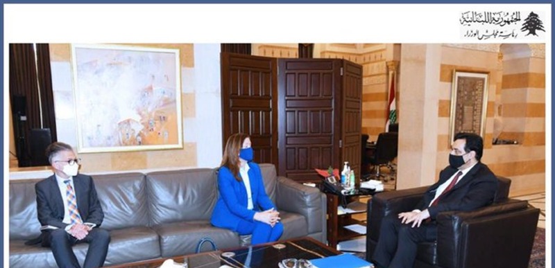 دياب يستقبل سفيرة الولايات المتحدة الأميركية لدى لبنان