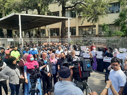 بالصور.. اعتصام لاهالي السجناء أمام قصر العدل بيروت