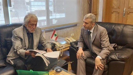 الوزير بيرم استقبل زاهر الخطيب واتحاد نقابات عمال ومستخدمي البلديات في لبنان