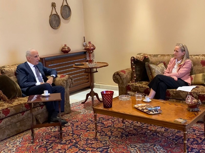 الدكتور خلدون الشريف استقبل سفيرة كندا في لبنان شانتال تشايتيناي
