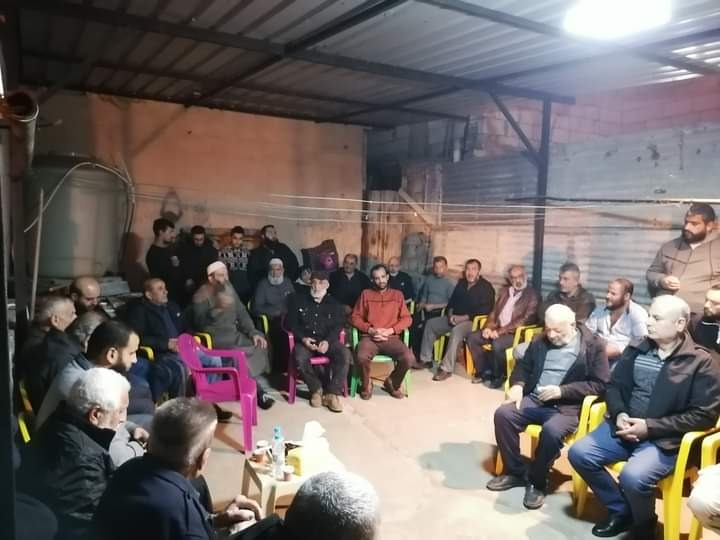 الأمن الوطني الفلسطيني وشعبة فتح يُقدّمان واجب العزاء لعائلة الراحل محمد طه