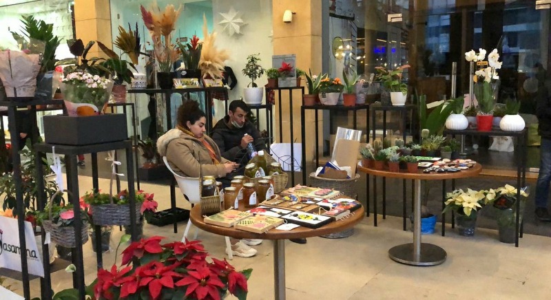 احتفالاً بالميلاد المجيد...معرض اشغال يدوية في the spot mall saida