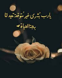 يا ربّ بشرى غير متوقّعة تعيد لنا بهجة الحياة.