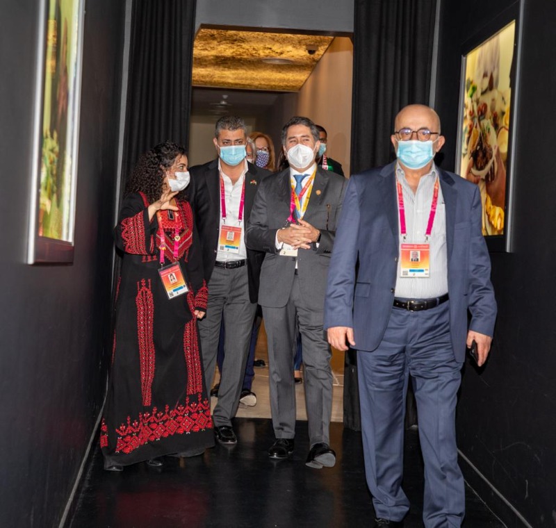 السفير يونس يستقبل وزير الخارجية البرتغالي في جناح دولة فلسطين في "معرض إكبسو 2020 دبي"