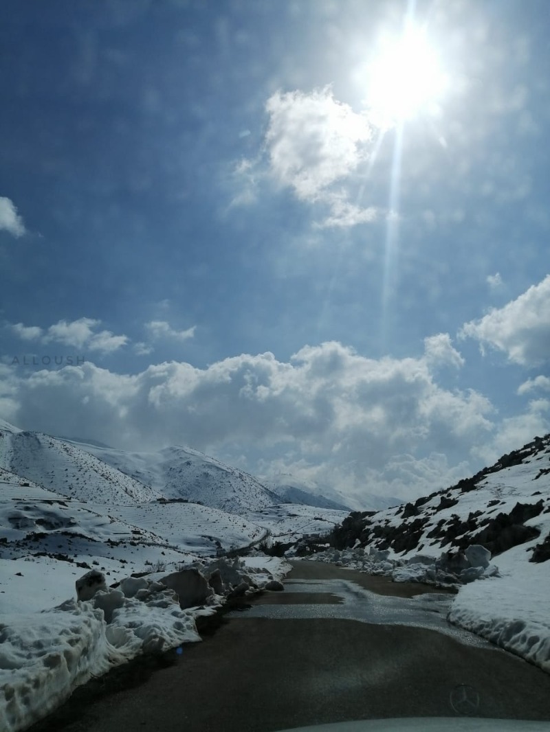 بالفيديو: بلدة شبعا في موسم الثلج...