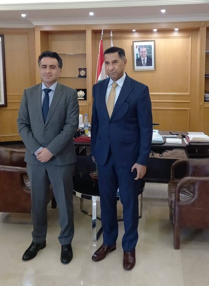 السفير البراك يلتقي وزير الاشغال والنقل اللبناني