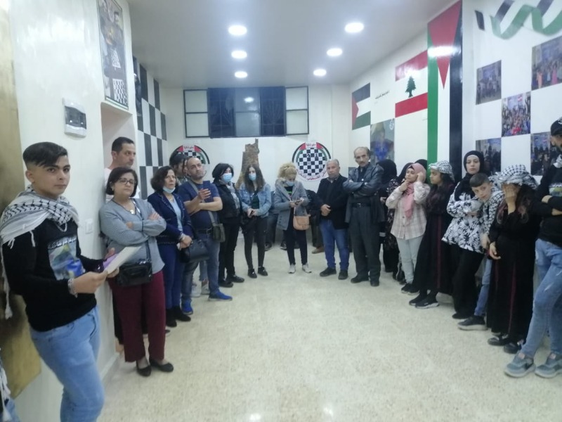 سماح ادريس مع رفاقه في مخيم شاتيلا... مرّة أخرى