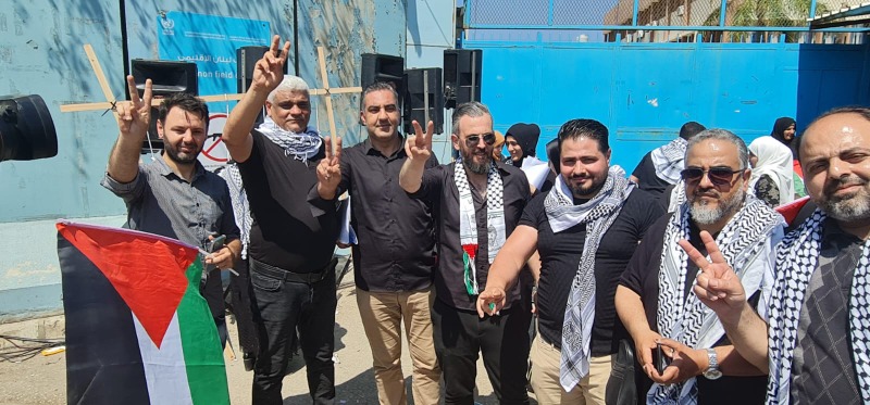اعتصام للمعلمين الفلسطينيين ضد المدير العام كوردوني