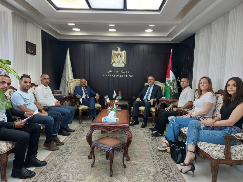 عساف يستقبل مدير وممثل البنك الدولي في فلسطين