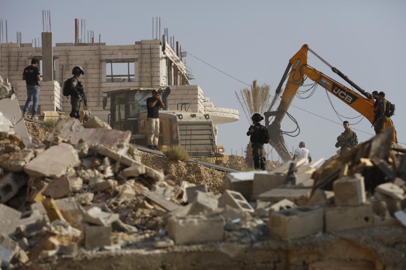 الاحتلال يهدم 8 منازل قيد الإنشاء في قرية الديوك غرب أريحا