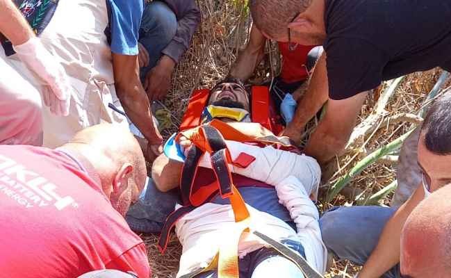 سقوط عدد من الجرحى نتيجة حادث سير مروع على طريق طورا - العباسية