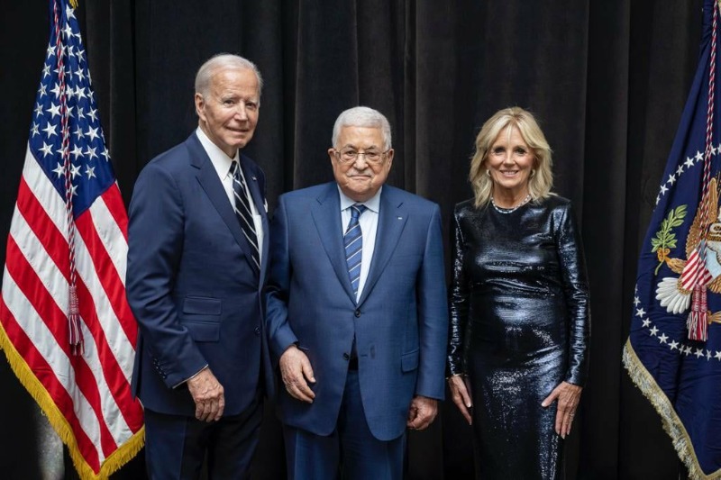 الرئيس  عباس يشارك في حفل الاستقبال الذي أقامه الرئيس الأميركي في نيويورك