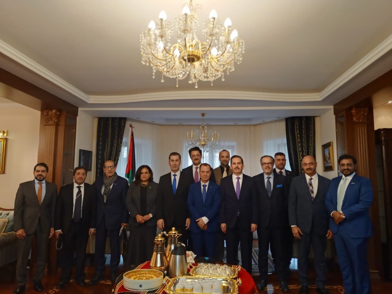انعقاد اجتماع مجلس السفراء العرب برئاسة سفير دولة فلسطين في كازاخستان