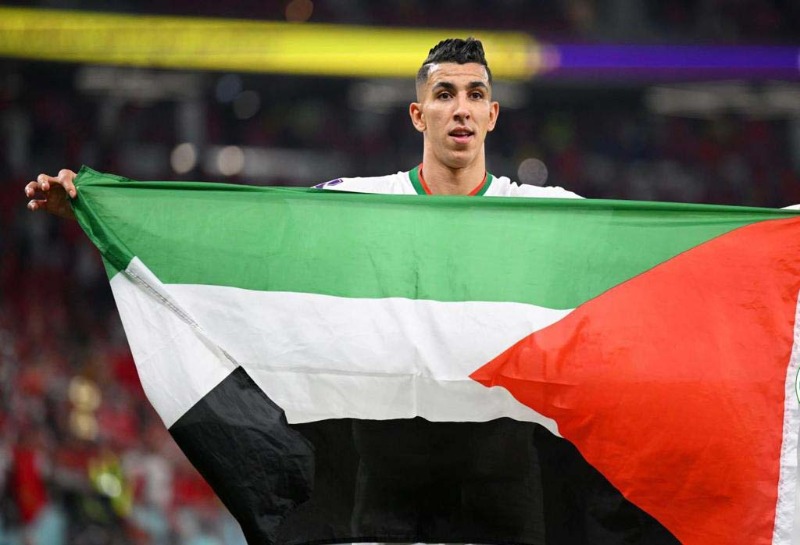 علم فلسطين في مونديال العرب