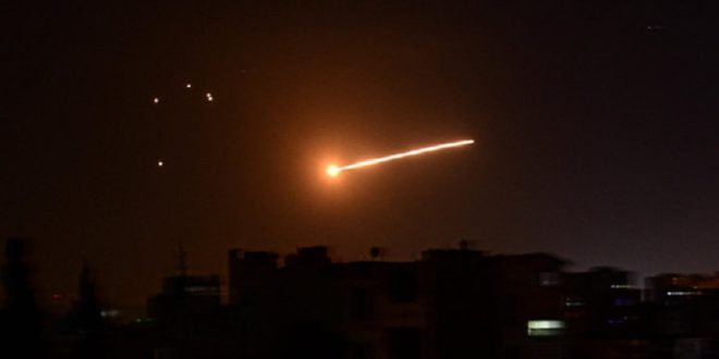 بالفيديو: سوريا تتصدى لعدوان إسرائيلي بالصواريخ