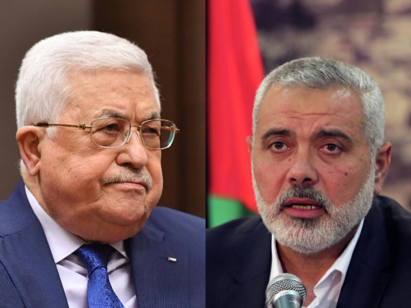 الرئيس عباس يتلقى اتصالا هاتفيا من إسماعيل هنية