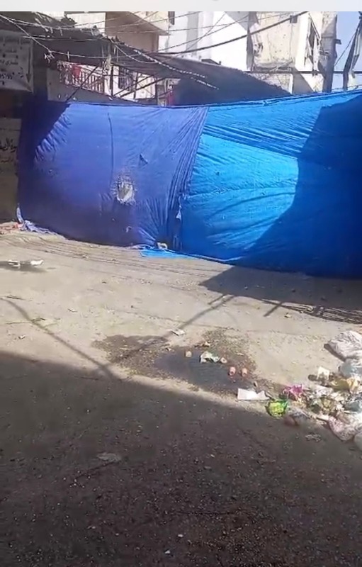بالصور: "حي الصفصاف" في مخيم عين الحلوة بسبب الاشتباكات!