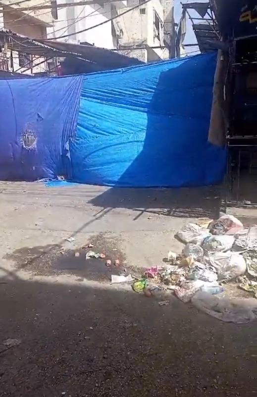 بالصور: "حي الصفصاف" في مخيم عين الحلوة بسبب الاشتباكات!