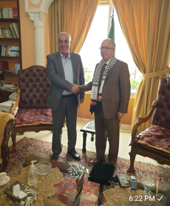 جبهة النضال تلتقي سفير الجزائر في لبنان