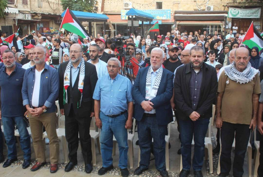 مهرجان في ساحة باب السراي بصيدا القديمة احتفاءً ببطولات الشعب الفلسطيني في معركة "طوفان الأقصى"