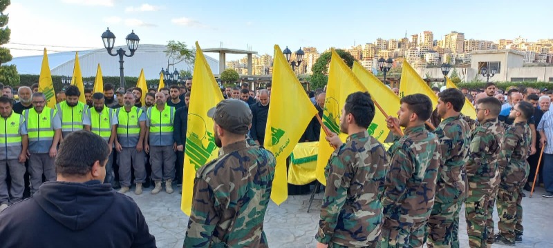 الحزب وأهالي حارة صيدا شيعوا الفقيد المجاهد محمد الجواد صالح