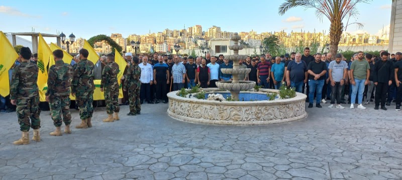 الحزب وأهالي حارة صيدا شيعوا الفقيد المجاهد محمد الجواد صالح