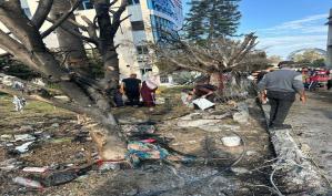 صور آثار مجزرة مستشفى المعمداني