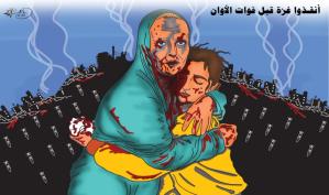 أنقذوا غزة قبل فوات الأوان … بريشة الرسام الكاريكاتوري ماهر الحاج