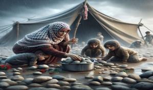 غزة تتعرض للجوع / صور باستخدام الذكاء الاصطناعي ماهر الحاج