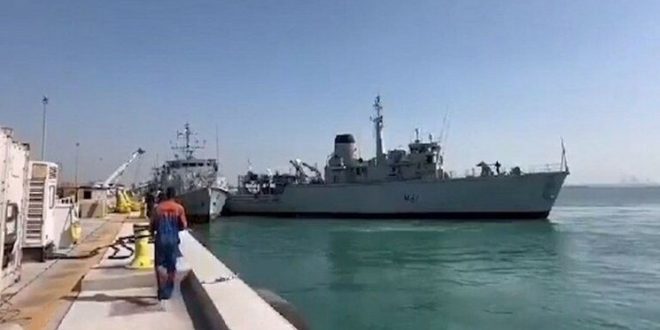 بالفيديو - تصادم بين سفينتين حربيتين بريطانيتين!