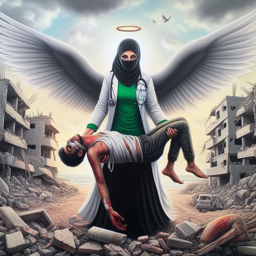 ملاك الرحمة د. الشجاعة أميرة العسولي… ماهر الحاج بالذكاء الاصطناعي
