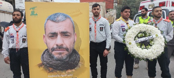 "الحزب" واهالي الغازية شيعوا الفقيد المجاهد عباس فاضل