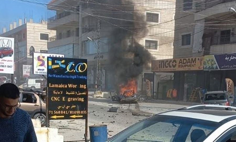 بالفيديو - الاحتلال يوثق لحظة اغتيال مسؤول في "الحزب" بغارة المجادل