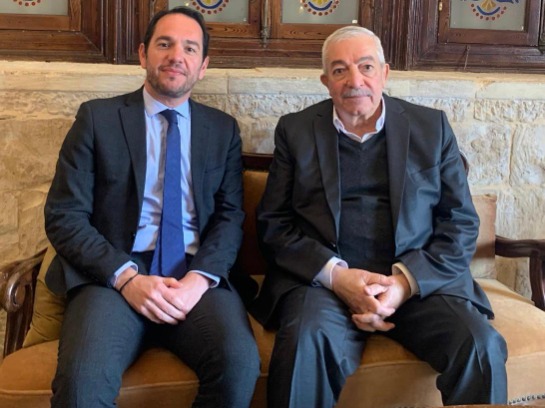 العالول يدعو القنصل الفرنسي إلى تكثيف الجهود لوقف العدوان الإسرائيلي وإقامة الدولة الفلسطينية