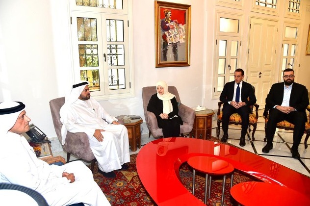وفد قطري رفيع يعزي بهية الحريري والعائلة باسم أمير دولة قطر ورئيس الوزراء