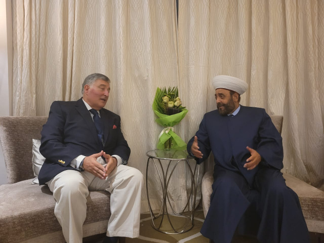 القاضي عريمط يستقبل القنصل سالم بيضون مطمئناً