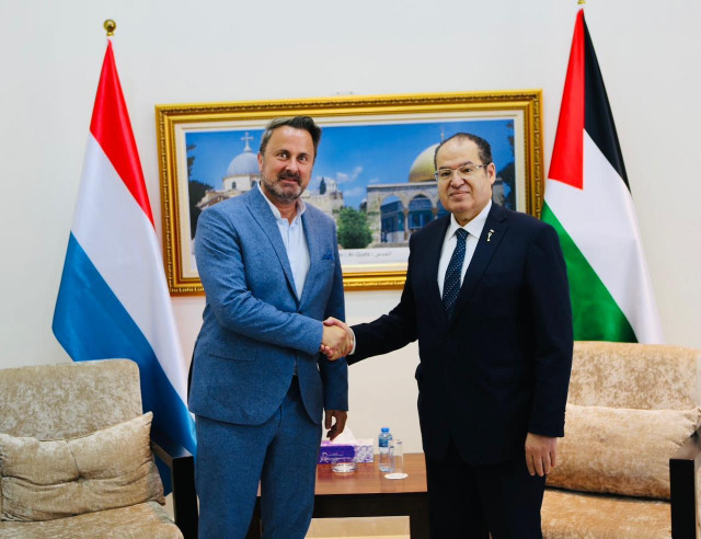 الخالدي يُطلع نائب رئيس وزراء لوكسمبورغ على آخر المستجدات