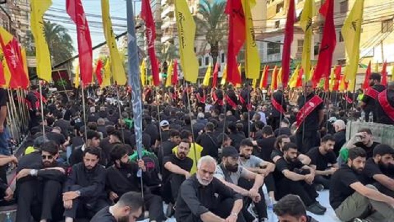 حشود كبيرة تشارك في  مراسم إحياء ذكرى عاشوراء "الضاحية الجنوبية"