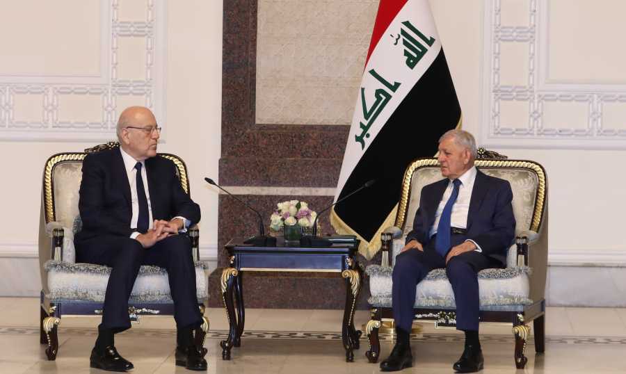 الرئيس ميقاتي من بغداد: زيارتي للعراق تأتي في إطار تقوية العلاقات بين البلدين